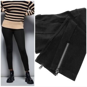 CAbi #3578 Ponte Riding Ankle Zip Pants Size M